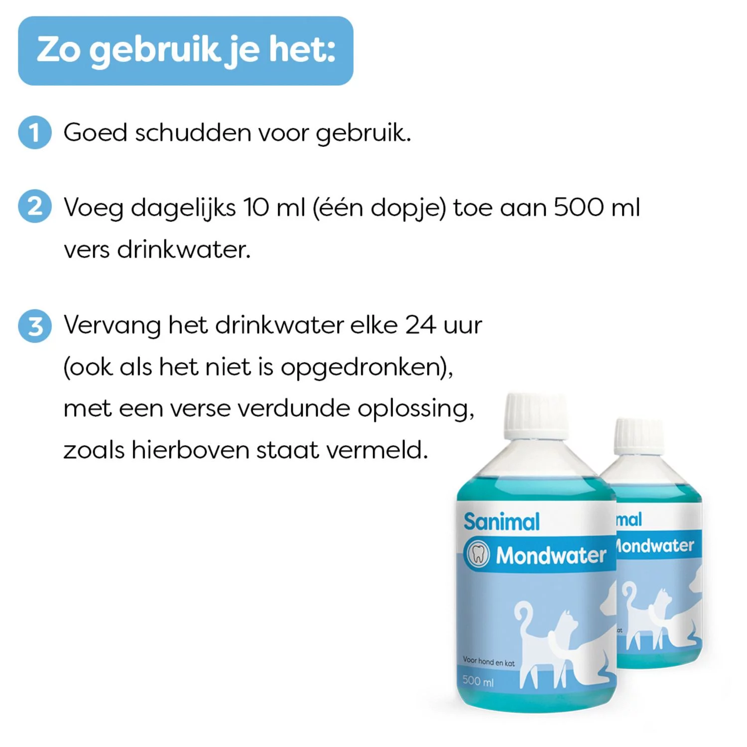 Sanimal Dental Care - Gebitsverzorging - 500 Ml - Afbeelding 5