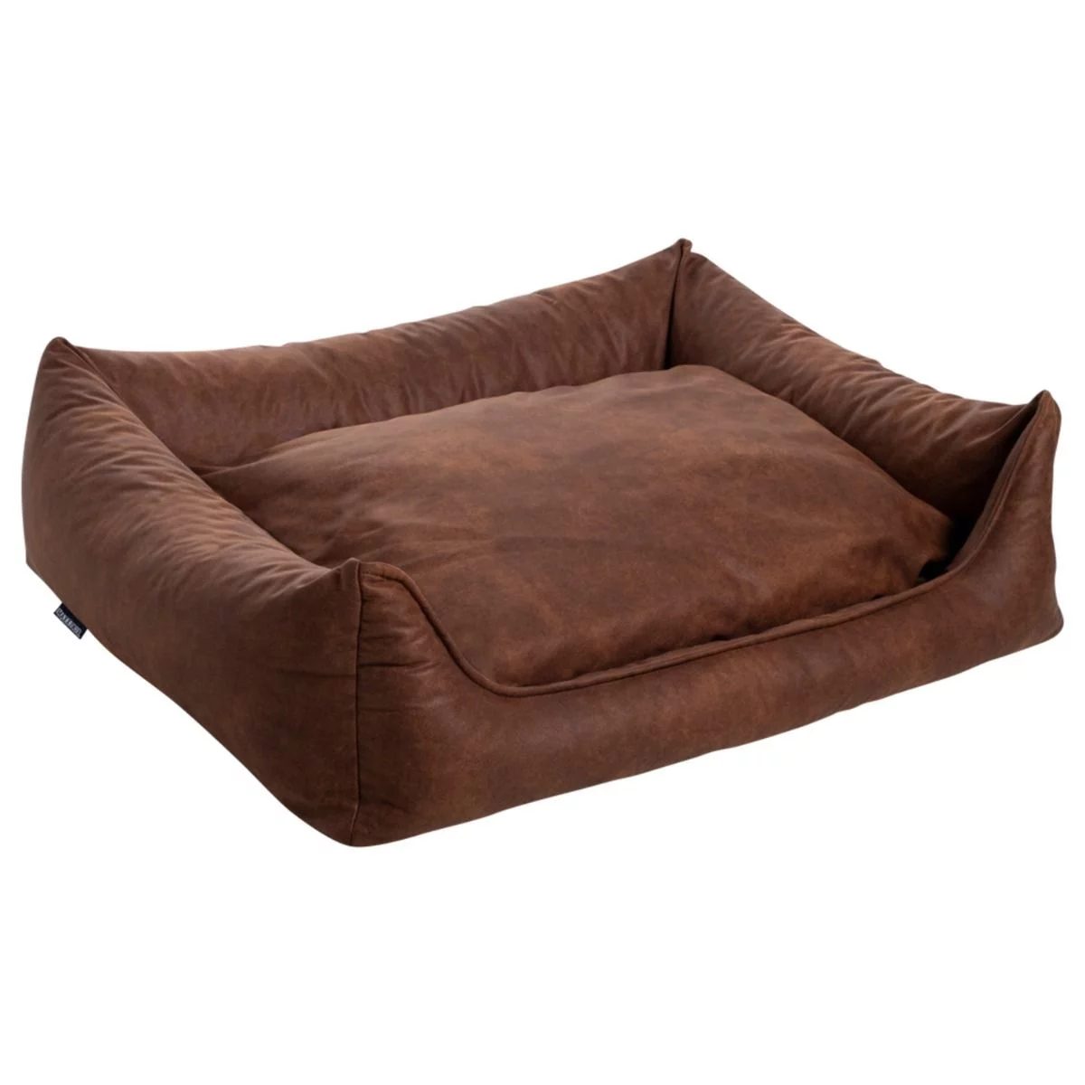Maxxnobel Orthopedische Sofa Lederlook/Teddy Cognac - Hondenbank - Afbeelding 3