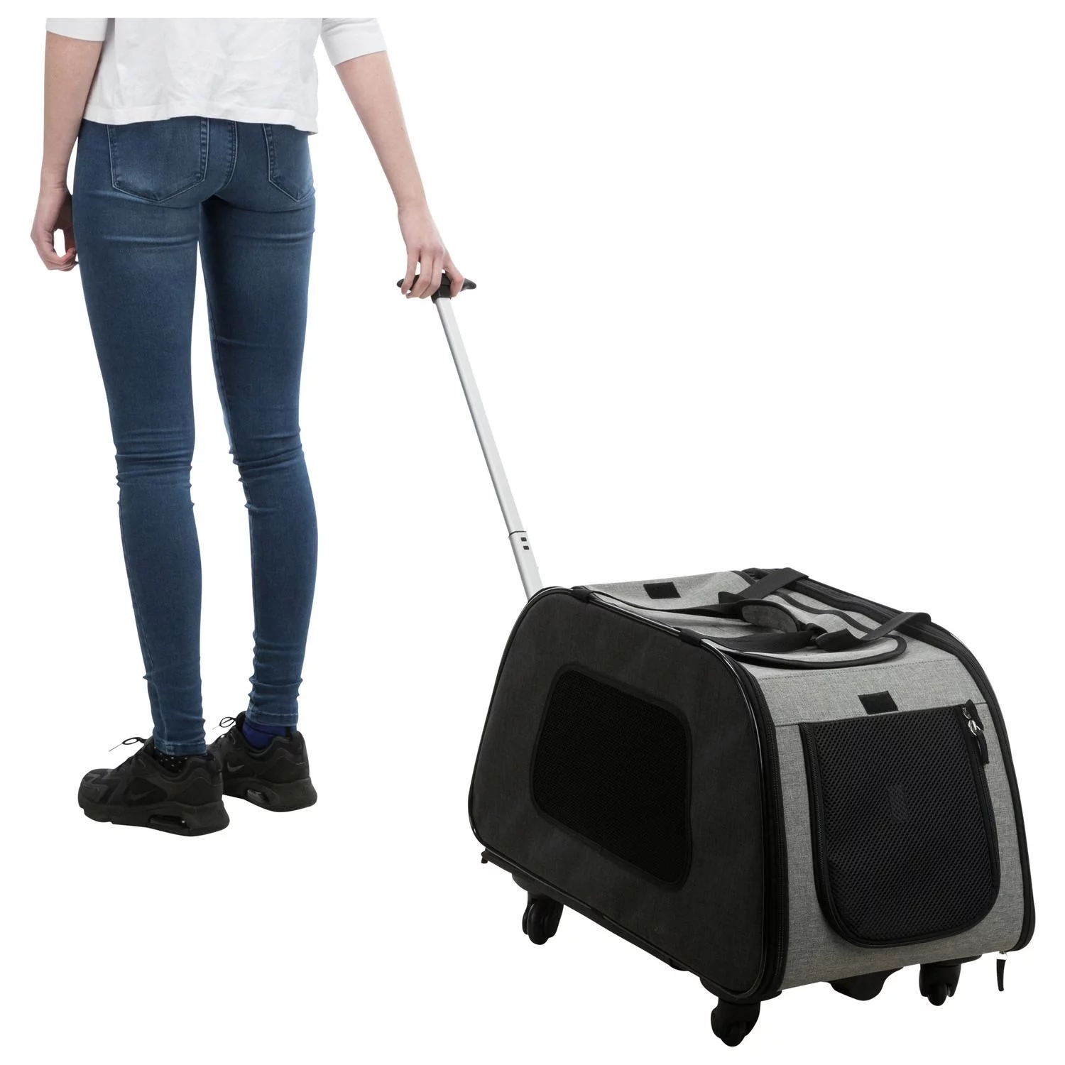 Trixie Trolley - Hondentrolley - 34x43x67 Cm Grijs - Afbeelding 4