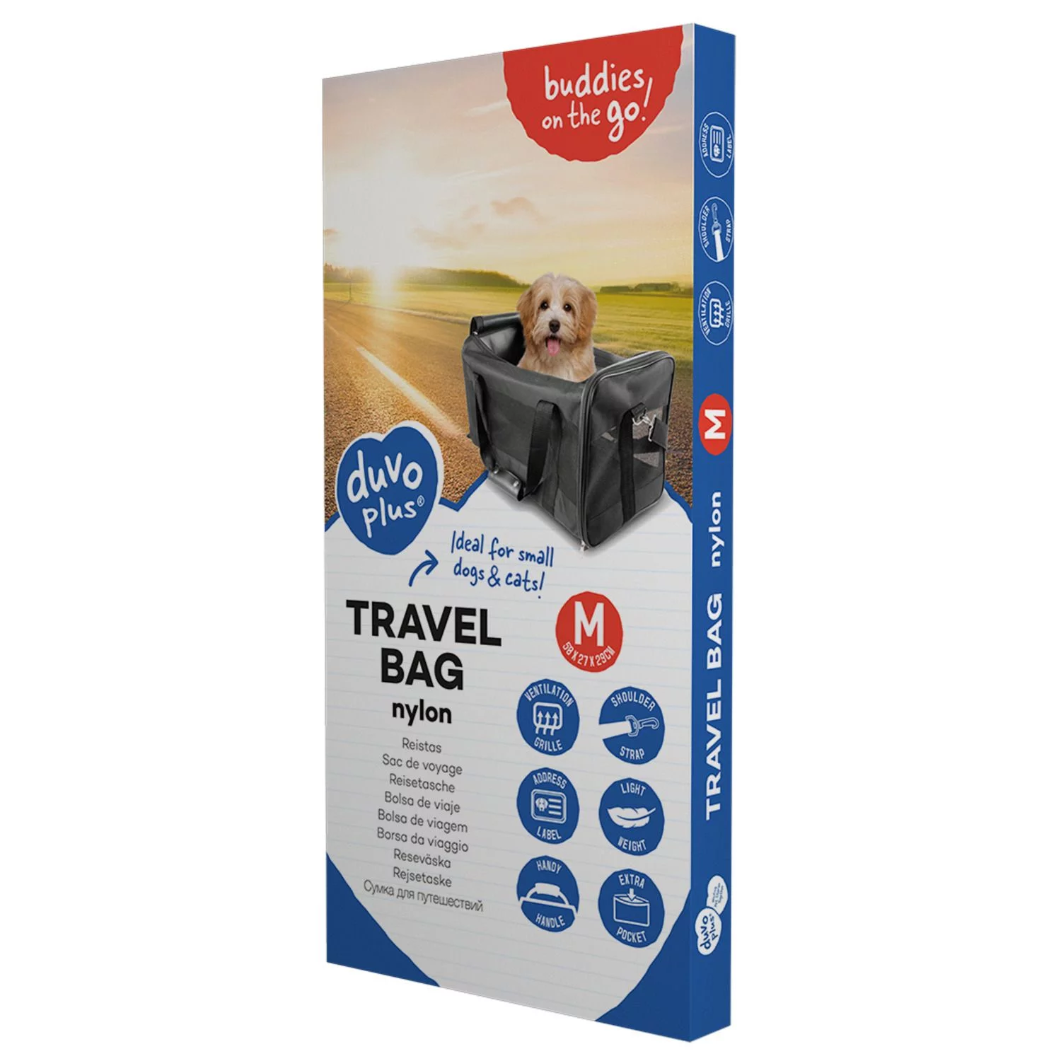 Ebi Nylontas M - Hondendraagtas - 50x27x29 Cm 1.3 Kg Zwart - Afbeelding 3