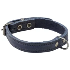 Adori Halsband Italy Met Print Old Silver Blauw - Hondenhalsband