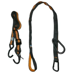 Kurgo Auto Zip Line - Hondenautoaccessoire - Zwart Oranje