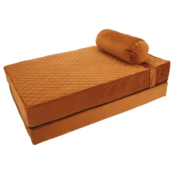 Wooff Boxspring Met Hoofdkussen - Hondenmatras - 70x110x28 Cm Koper Xlarge