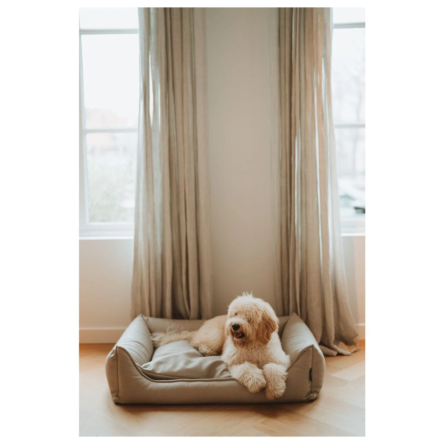 Maxxnobel Ultra Orthopedische Sofa Lederlook Beige - Hondenbank - Afbeelding 7