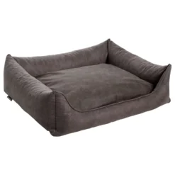 Maxxnobel Orthopedische Sofa Lederlook/Teddy Taupe - Hondenbank