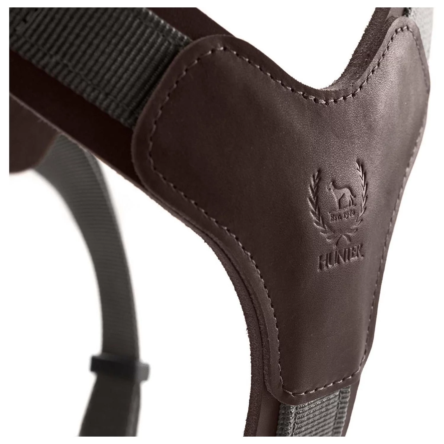 Hunter Hondentuig Aalborg Mixed Donkerbruin&Grijs - Hondenharnas - Afbeelding 4