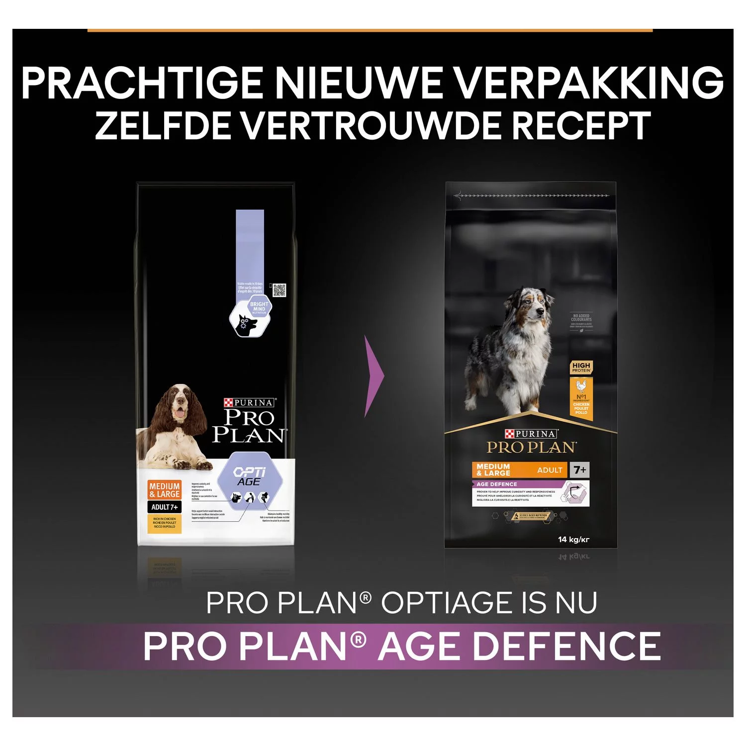 Pro Plan Dog Adult Senior Medium Large - Hondenvoer - Kip 3 Kg - Afbeelding 2