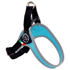 Tre Ponti Fibbia Verstelbaar Tuig Blauw&Reflectie - Hondenharnas