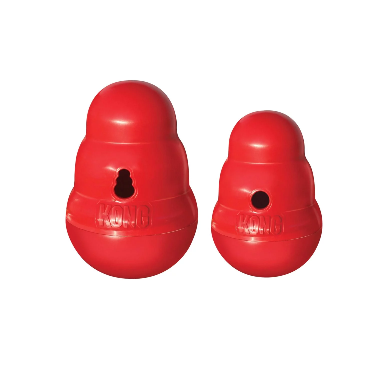 Kong Snack Dispenser Wobbler M Rood - Hondenspeelgoed