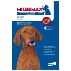 Milbemax Milbemax Kauwtablet Hond Vanaf 5kg - Anti Wormenmiddel - 28 G 4 Stuks Vanaf 5 Kg