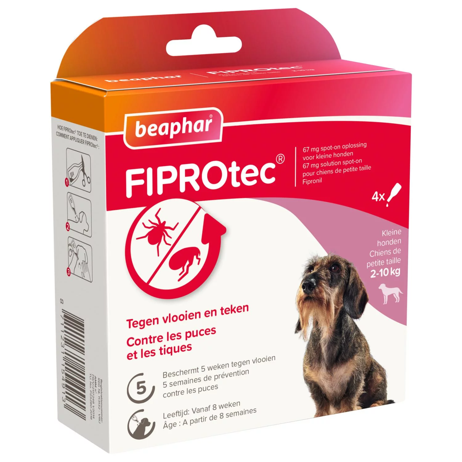 Beaphar Fiprotec Dog 3+1 Pip - Anti Vlooien En Tekenmiddel