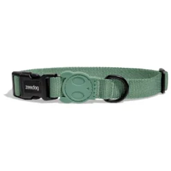 Zee.Dog Halsband Army-Green Mosgroen - Hondenhalsband