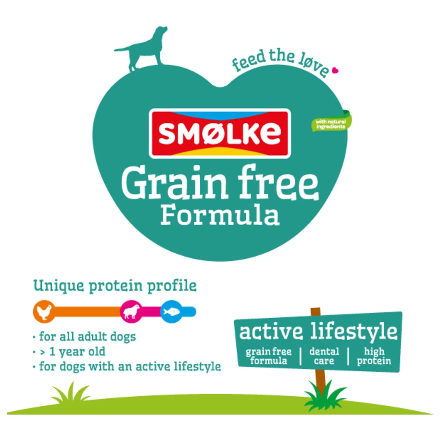 Smolke Adult Grain Free Formula Kip&Lam&Vis - Hondenvoer - Afbeelding 3