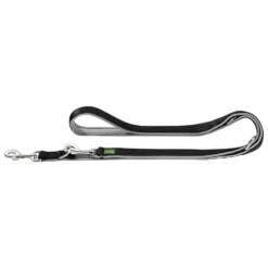 Hunter Trainingslijn Neopren Nylon Zwart&Grijs - Hondenriem