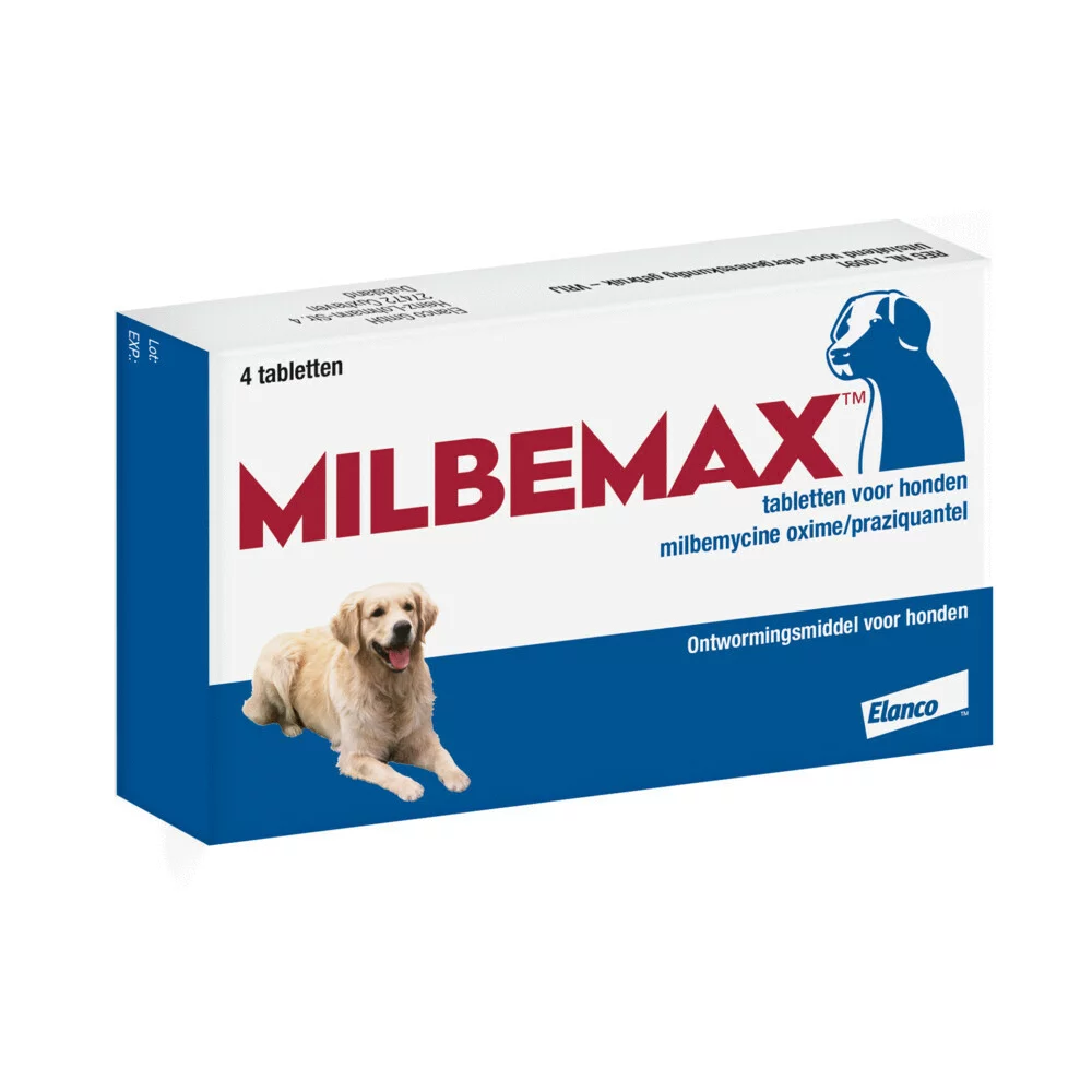 Milbemax Milbemax Hond - Anti Wormenmiddel - 4 Tab 10 Tot 75 Kg - Afbeelding 3