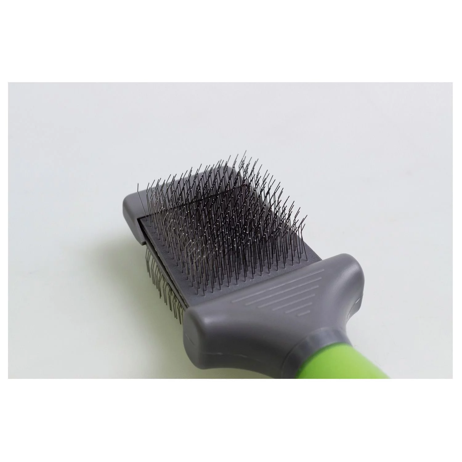 Moser Premium Slicker Borstel - Hondenvachtborstel - Groen Grijs